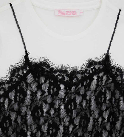 Girl's lace t-shirt