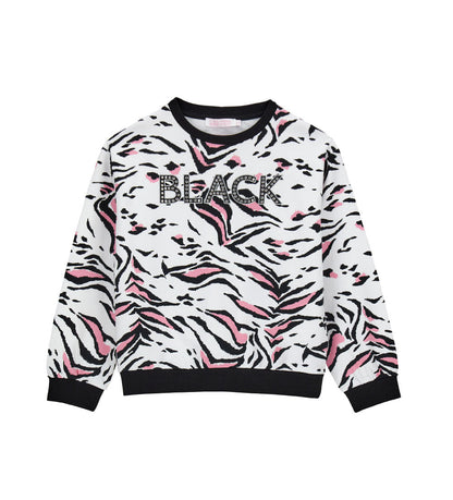Girl's zebra sweatshirt