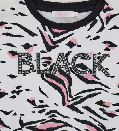 Girl's zebra sweatshirt