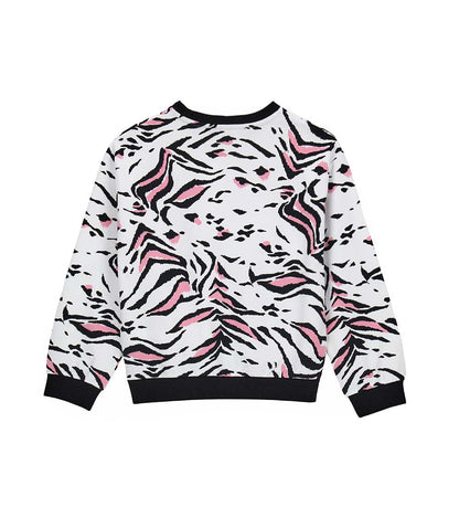 Girl's zebra sweatshirt