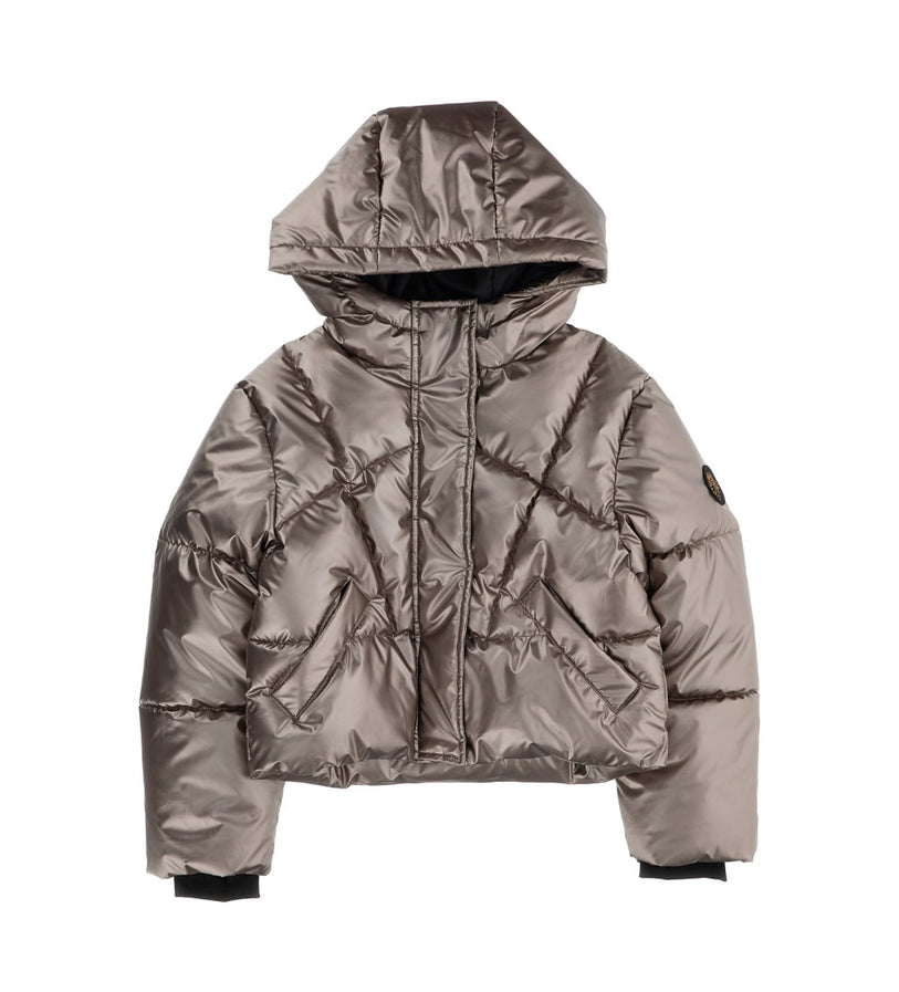Girl - Shiny Jacket 9 - 10 Y Beige