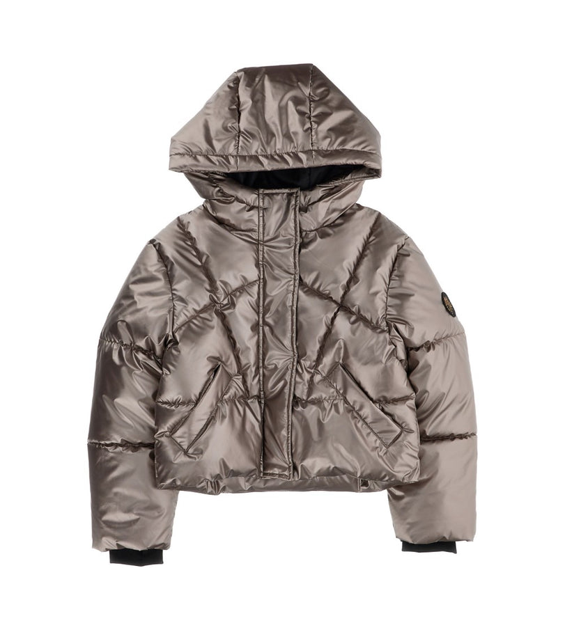 Girl - Shiny Jacket 9 - 10 Y Beige
