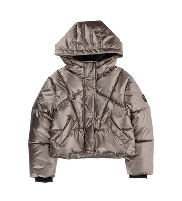 Girl - Shiny Jacket 9 - 10 Y Beige