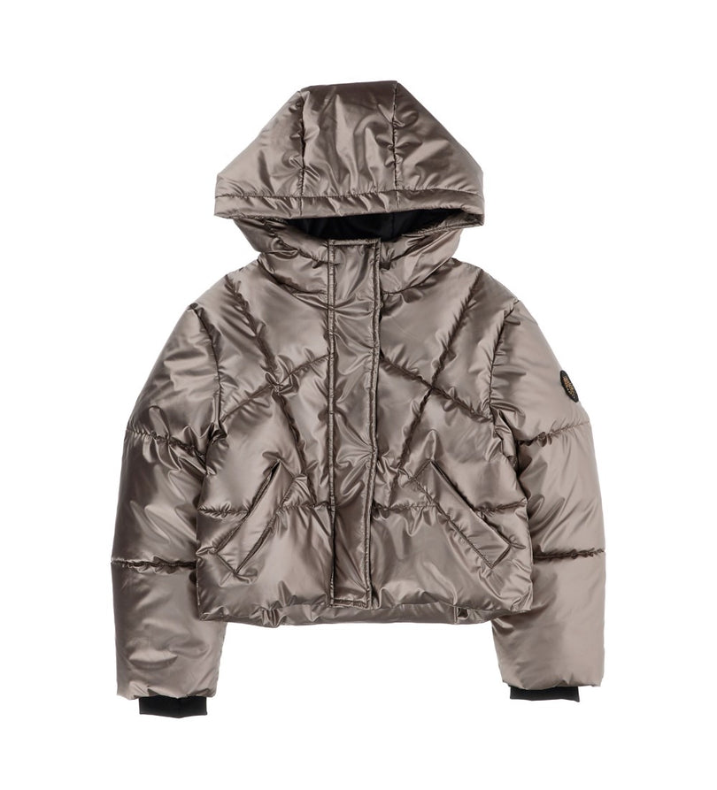 Girl - Shiny Jacket 9 - 10 Y Beige