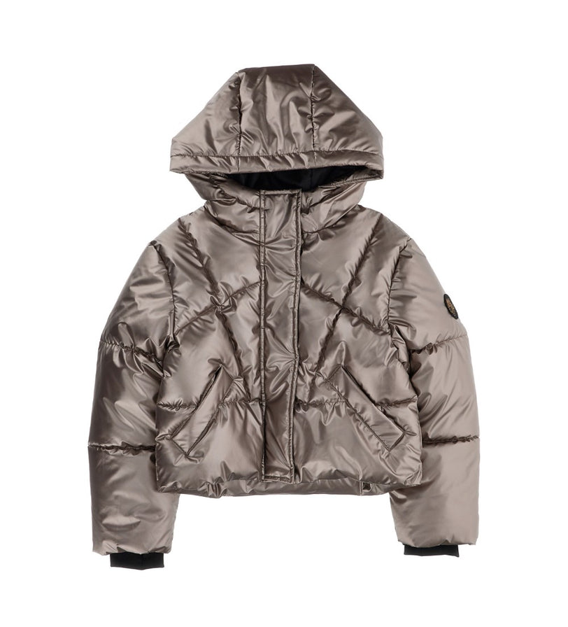 Girl - Shiny Jacket 9 - 10 Y Beige