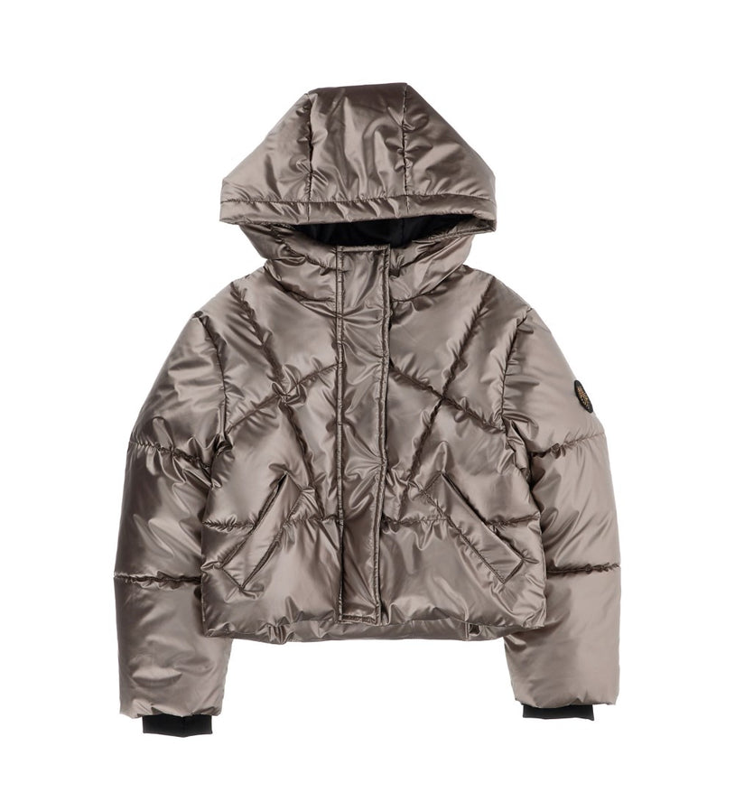 Girl - Shiny Jacket 9 - 10 Y Beige