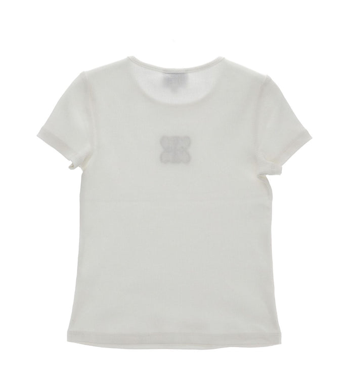 Girl - Embroidered T-shirt 9 - 10 Y White