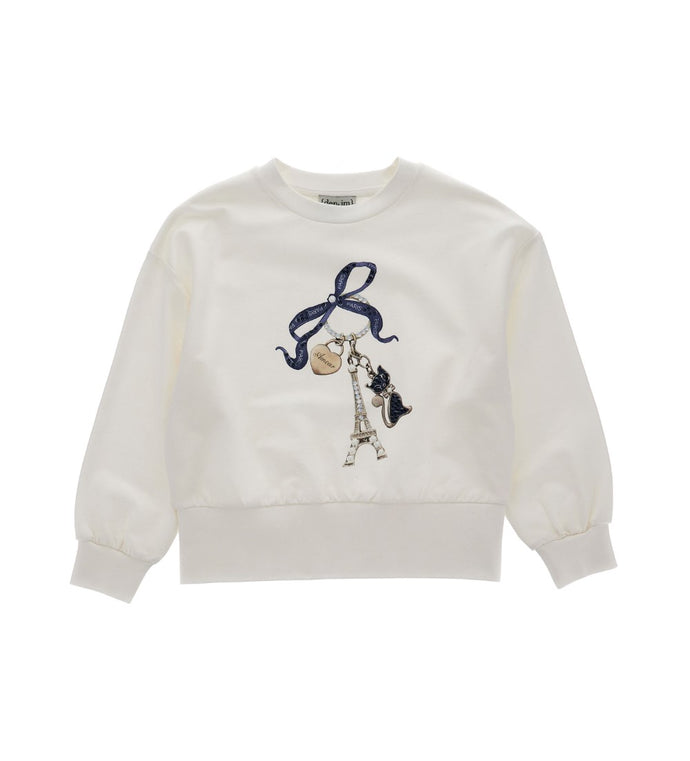 Girl - Pearl Detail Sweatshirt 9 - 10 Y White