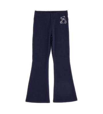 Girl - Teddy Bear Leggings 9 - 10 Y Blue