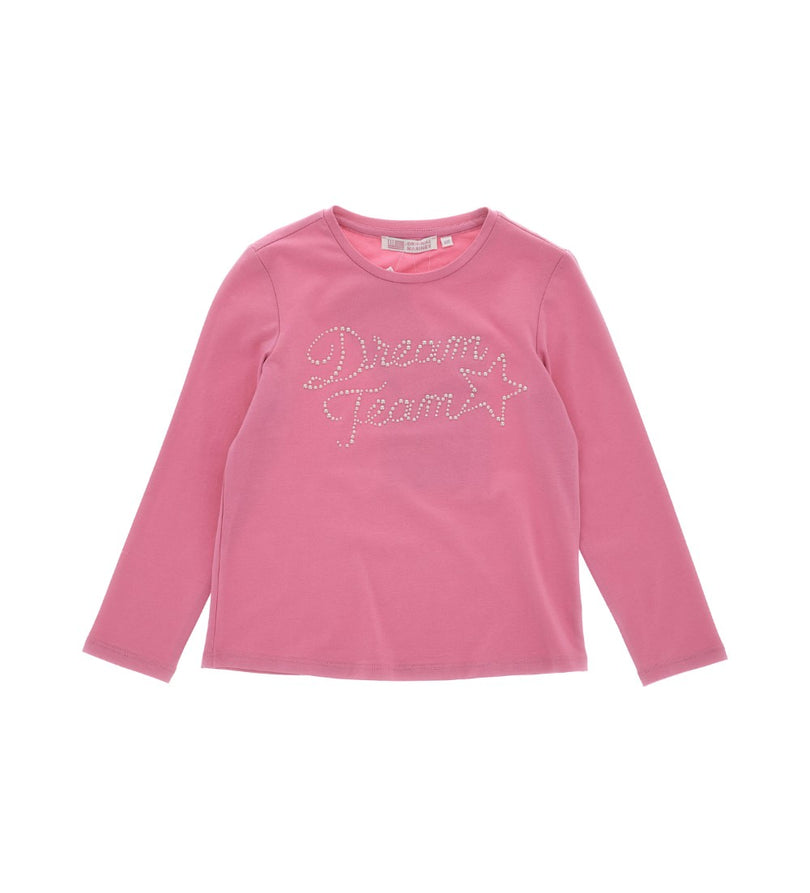 Girl - Pearl Detail T-shirt 9 - 10 Y Pink