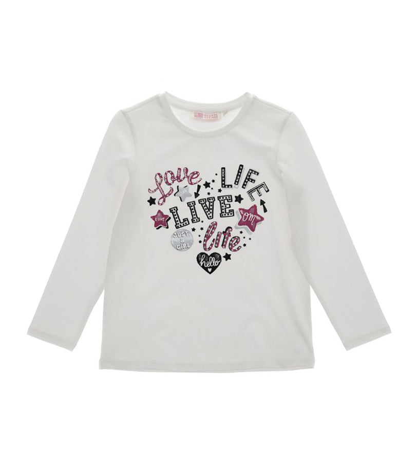 Girl - Glitter Rhinestone T-shirt 9 - 10 Y Burgundy