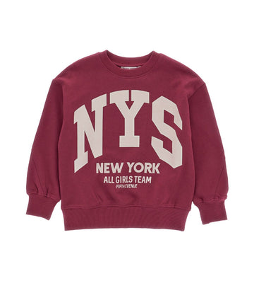 Girl - Stretch Cotton Printed Sweatshirt 9 - 10 Y Pink