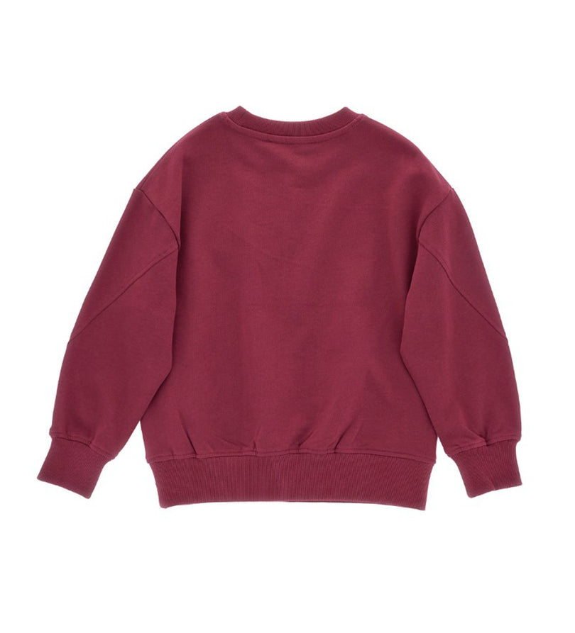Girl - Stretch Cotton Printed Sweatshirt 9 - 10 Y Pink