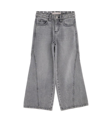 Girl - Wide Leg Jeans 9 - 10 Y Grey