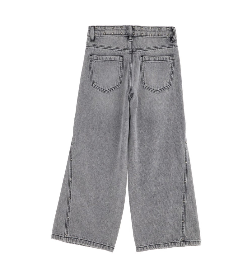 Girl - Wide Leg Jeans 9 - 10 Y Grey