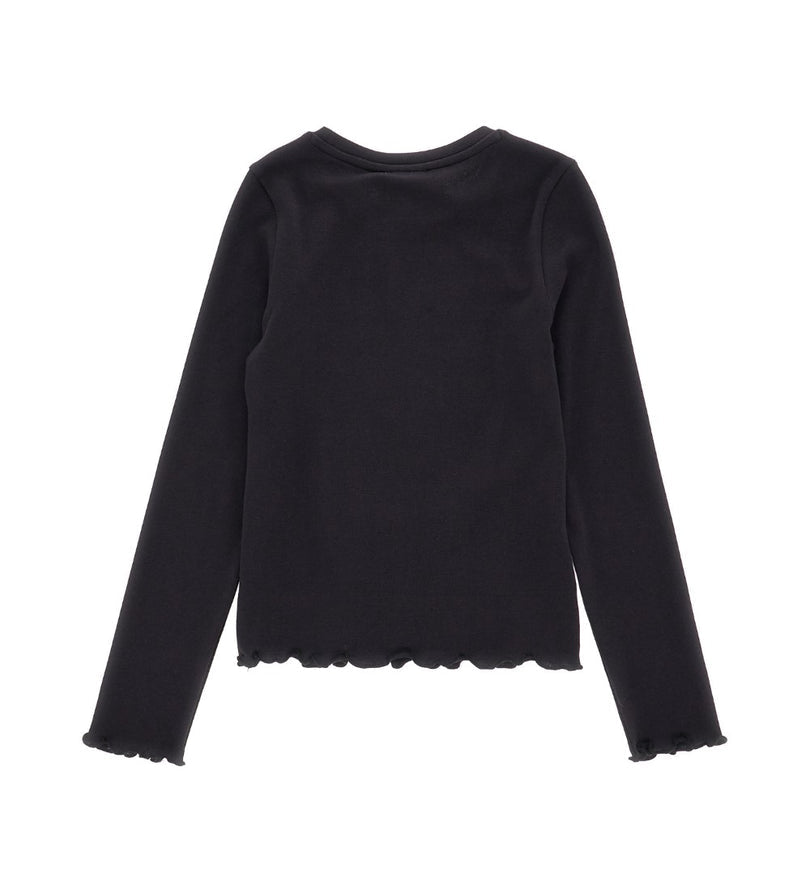 Girl - Ribbed T-shirt 9 - 10 Y Blue