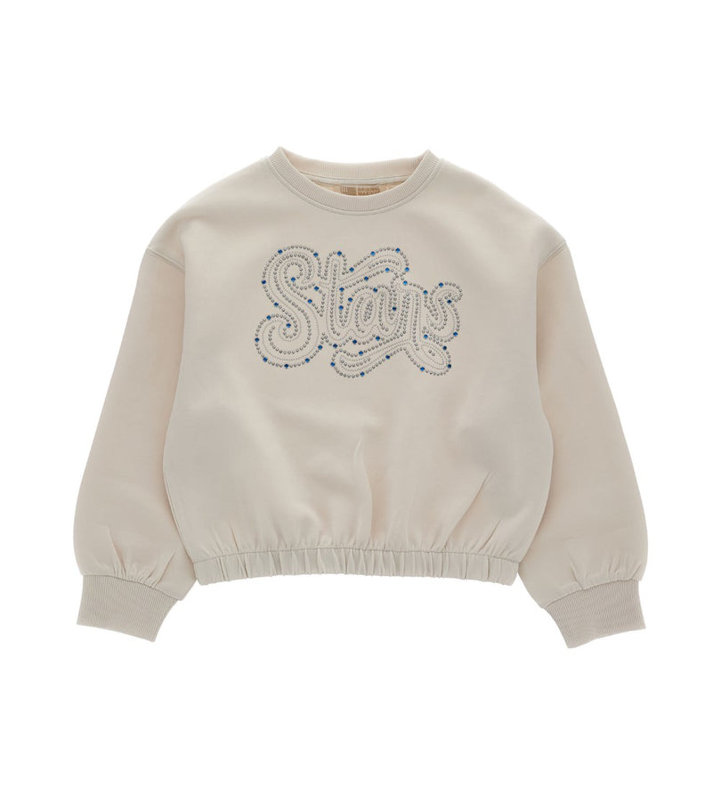 Girl - Printed Crew Neck Sweatshirt 9 - 10 Y Beige