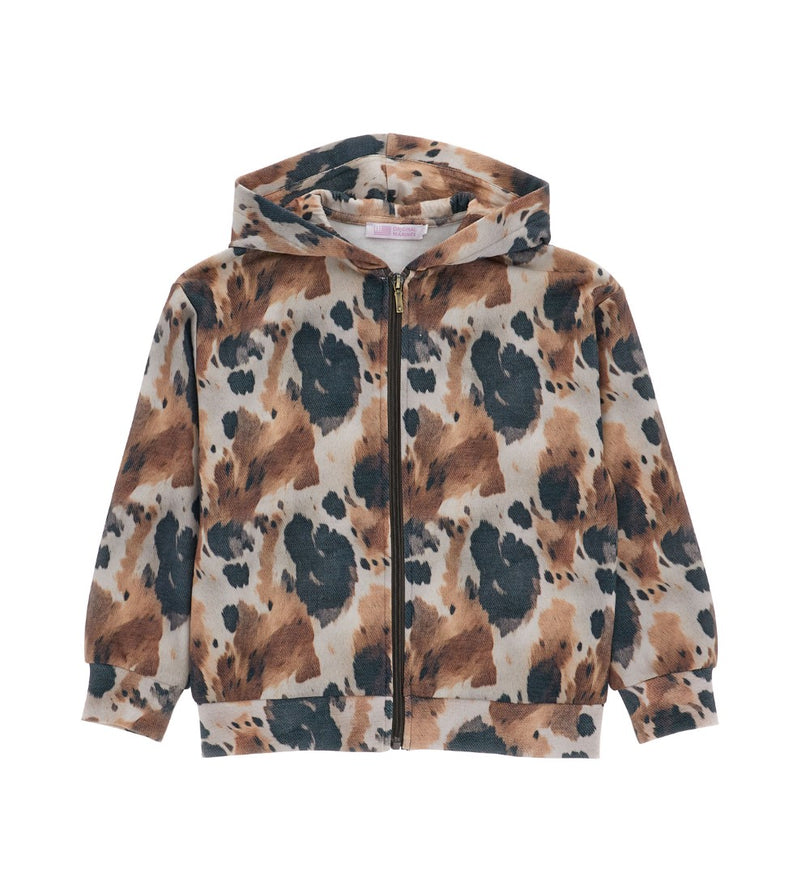 Girl - Animal Print Sweatshirt 9 - 10 Y Brown