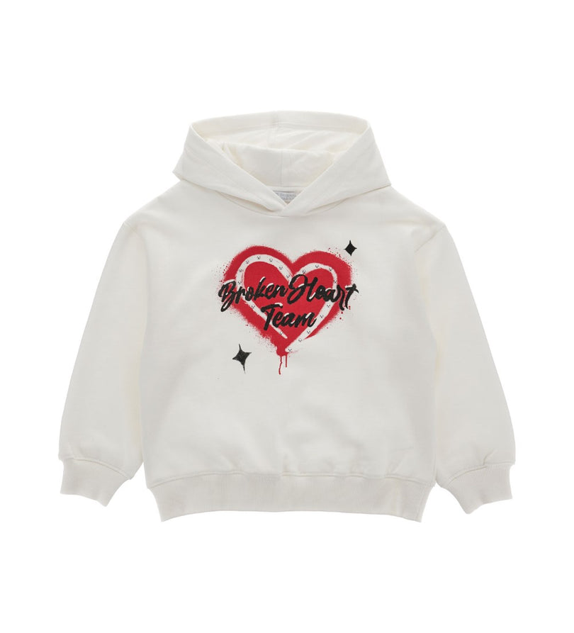 Girl - Studded Sweatshirt 9 - 10 Y White