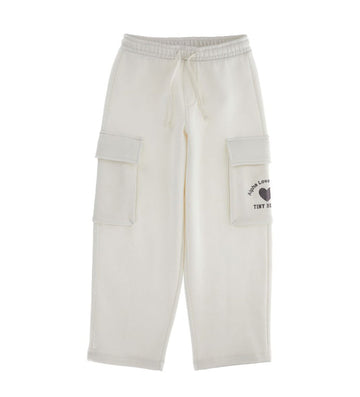Girl - Joggers with Pockets 9 - 10 Y White