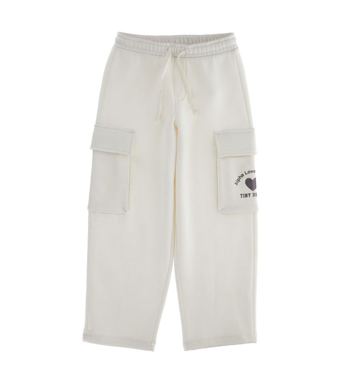 Girl - Joggers with Pockets 9 - 10 Y White