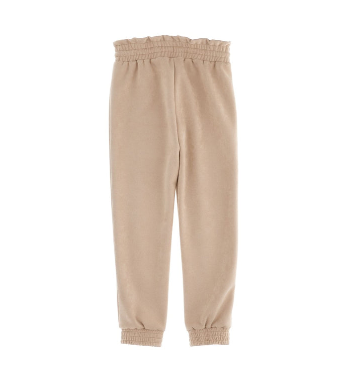 Girl - Suede Joggers 9 - 10 Y Beige