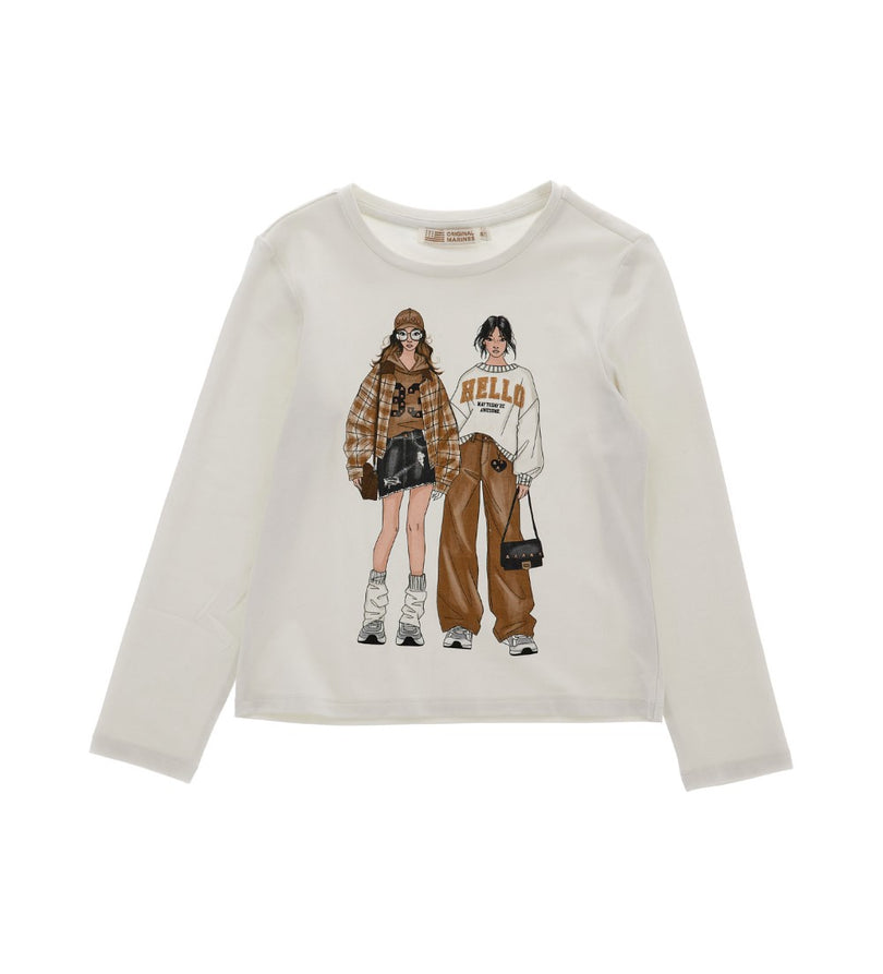 Girl - Studded T-Shirt 9 - 10 Y Off White
