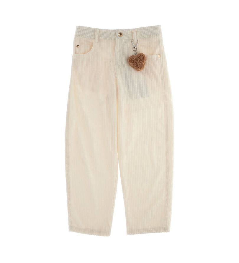 Girl - Velvet Pants 9 - 10 Y Grey