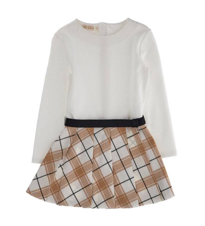 Girl - Tartan Dress 9 - 10 Y Grey