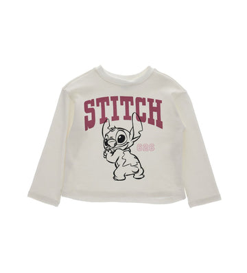 Girl - Disney Stitch Long Sleeve T-Shirt 9 - 10 Y White