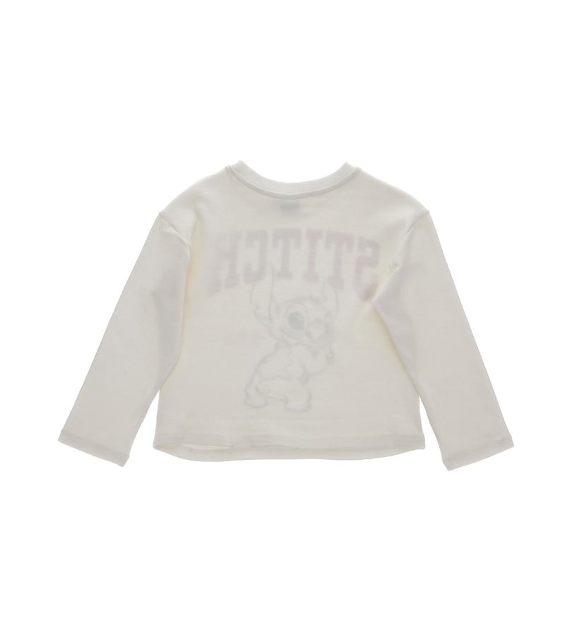 Girl - Disney Stitch Long Sleeve T-Shirt 9 - 10 Y White