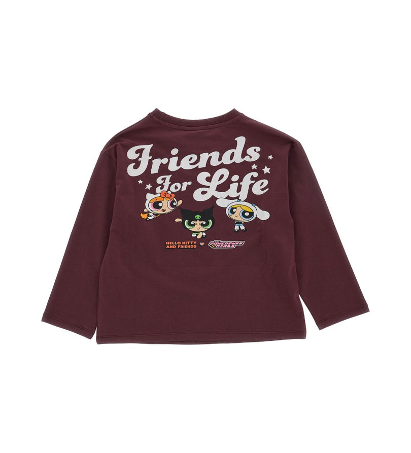Girl - Front and Back Print T-Shirt 9 - 10 Y Burgundy