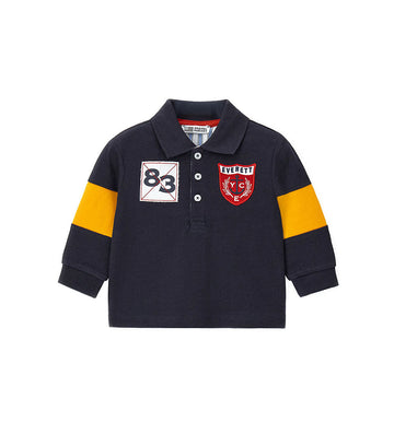 Boy - Jersey polo shirt 9 - 12 M Blue