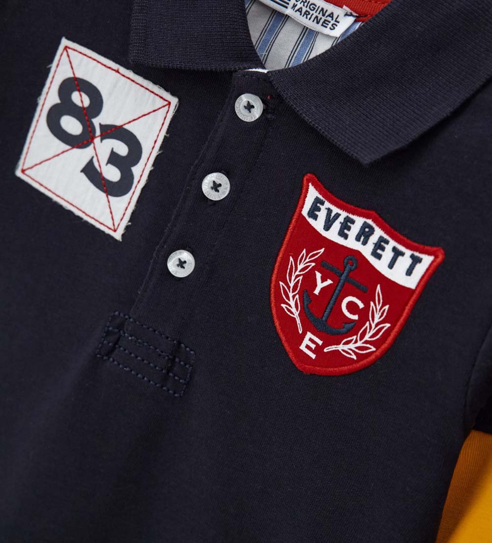Boy - Jersey polo shirt 9 - 12 M Blue