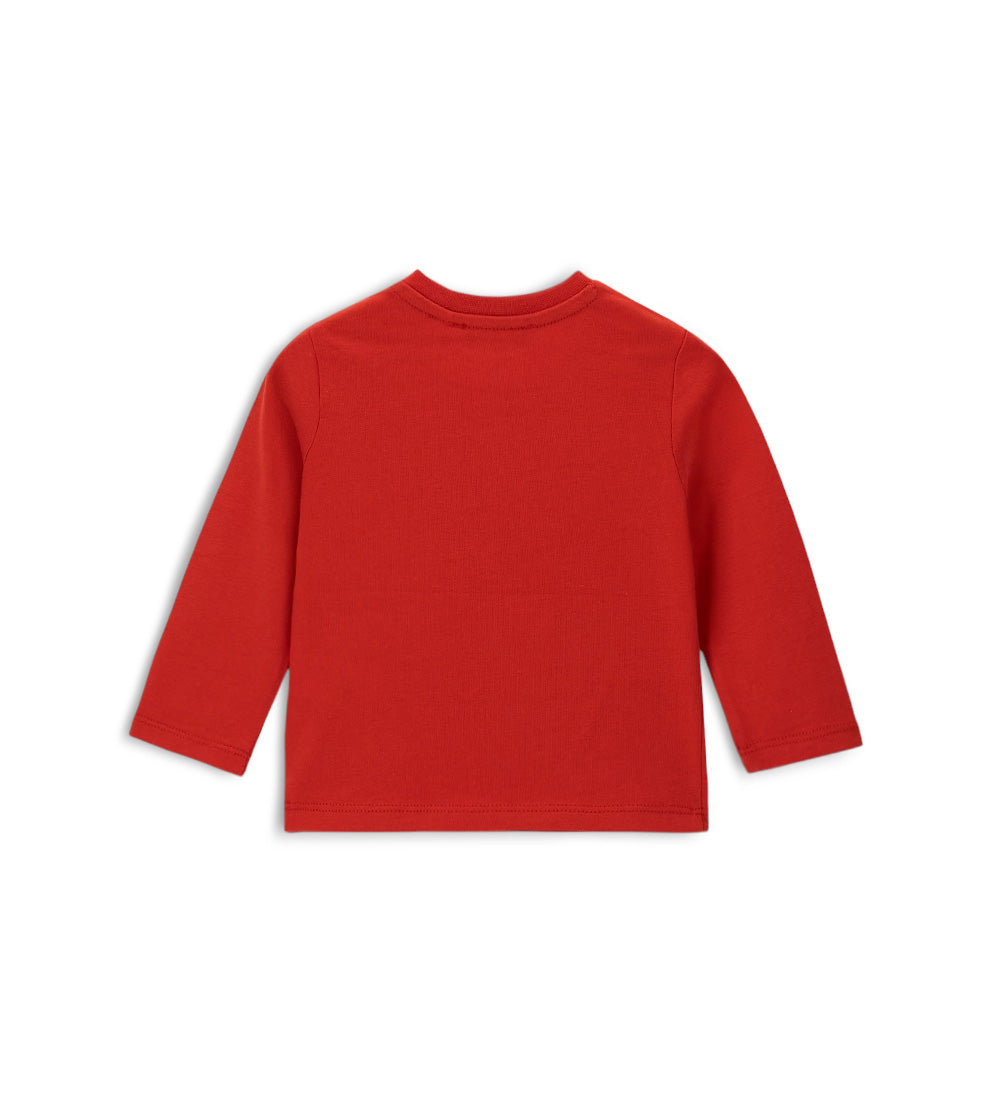 Boy - Long-sleeved T-shirt 9 - 12 M Red