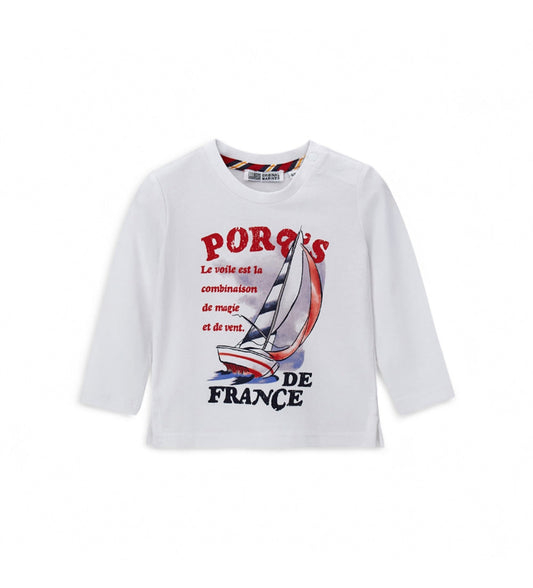 Boy - Printed T-shirt 9 - 12 M White