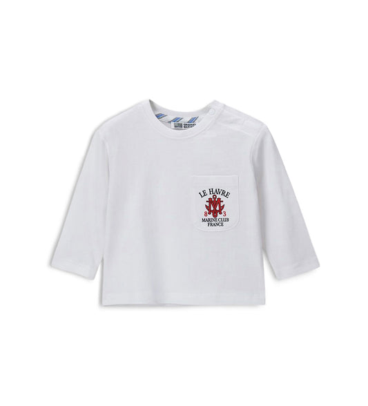 Boy - Long-sleeved T-shirt 9 - 12 M White
