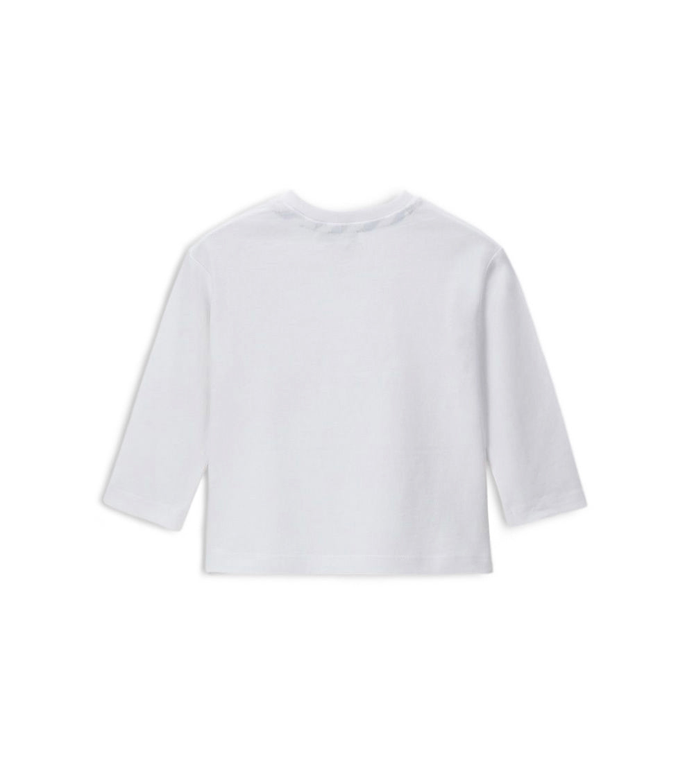 Boy - Long-sleeved T-shirt 9 - 12 M White