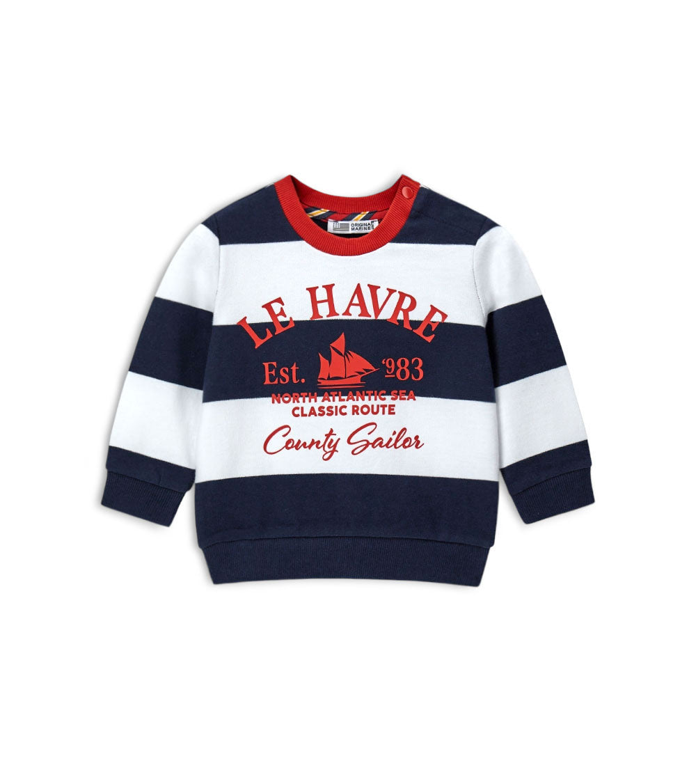 Boy - Cotton sweatshirt 9 - 12 M Blue