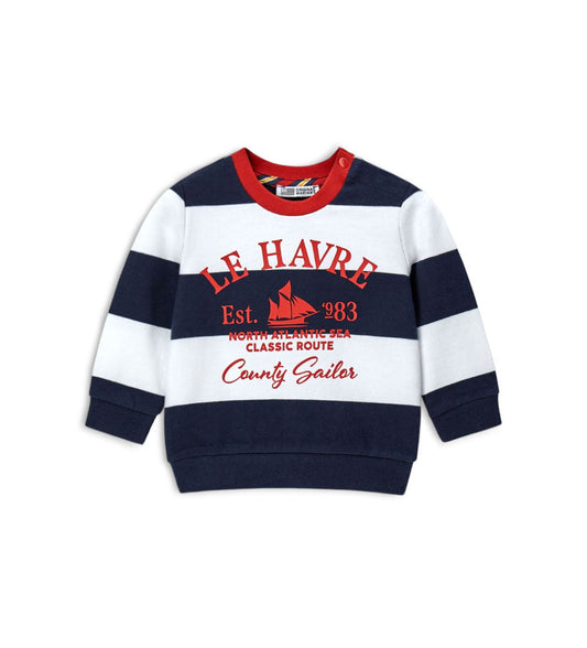Boy - Cotton sweatshirt 9 - 12 M Blue