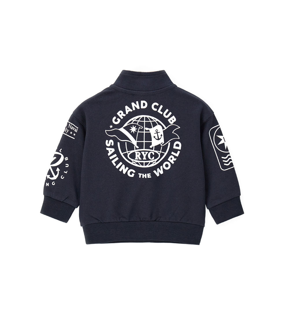 Boy - Sweatshirt with prints 9 - 12 M Blue