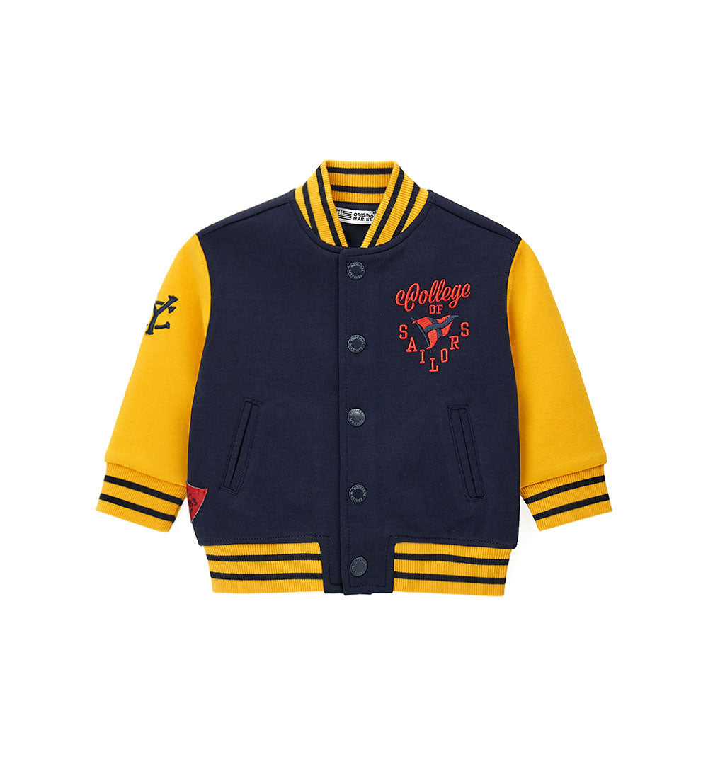 Boy - fleece bomber jacket 9 - 12 M Blue