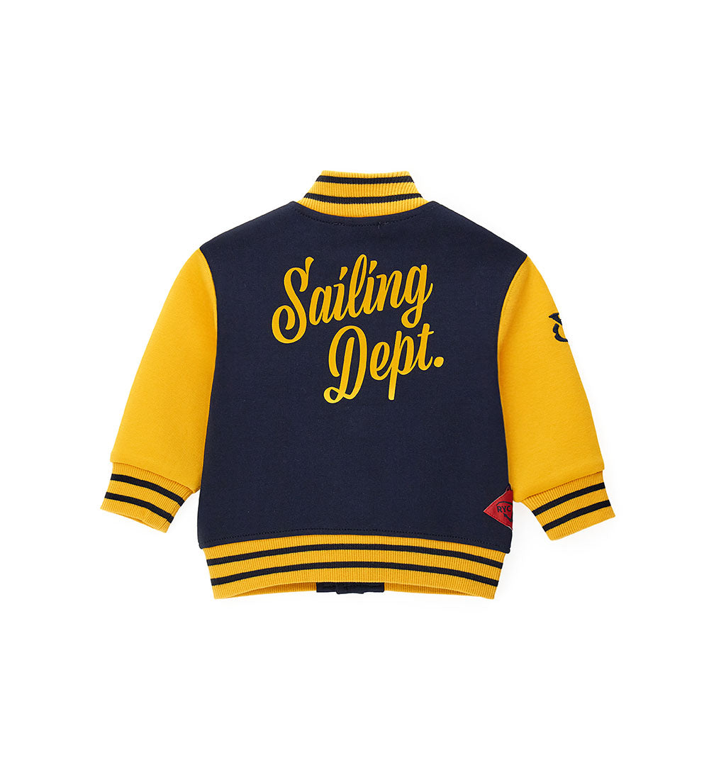 Boy - fleece bomber jacket 9 - 12 M Blue