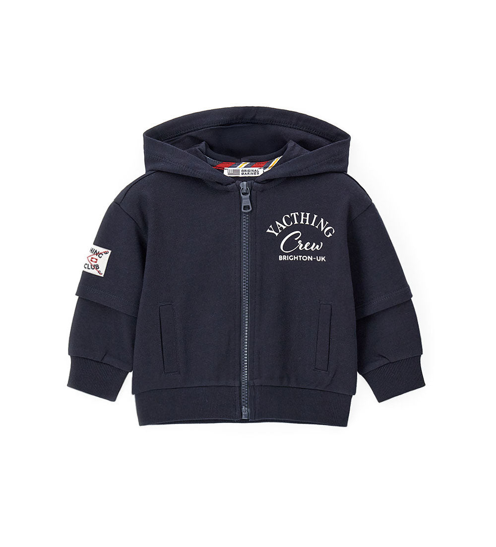 Boy - Hoodie 9 - 12 M Blue