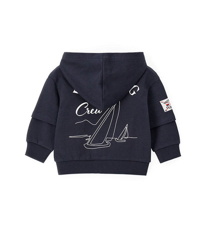 Boy - Hoodie 9 - 12 M Blue