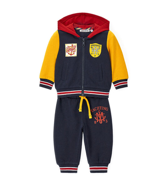 Boy - Cotton sweatsuit 9 - 12 M Blue