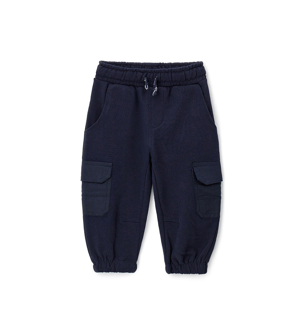 Boy - Drawstring trousers 9 - 12 M Blue