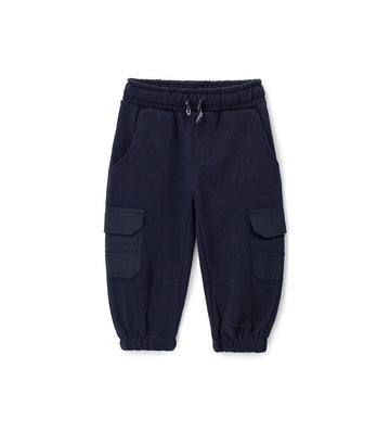 Boy - Drawstring trousers 9 - 12 M Blue
