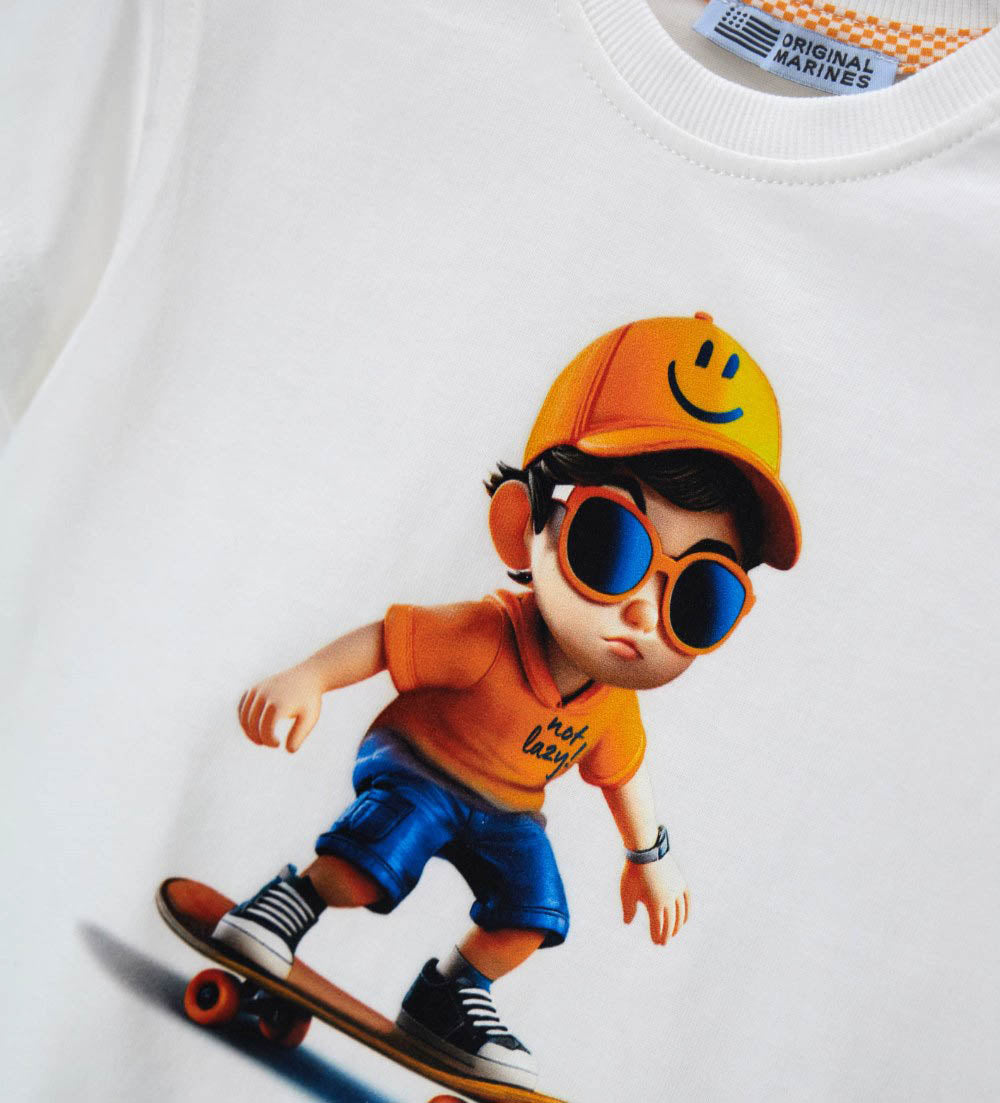 Boy - Short-sleeved T-shirt White 9 - 12 M