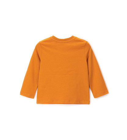 Boy - Printed T-shirt Orange 9 - 12 M